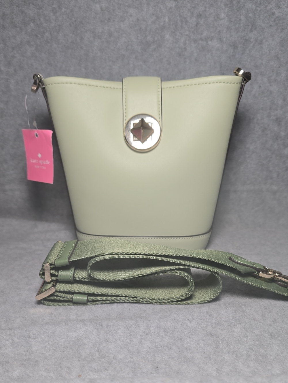 Kate Spade New York Audrey Mini Leather Bucket Crossbody Bag